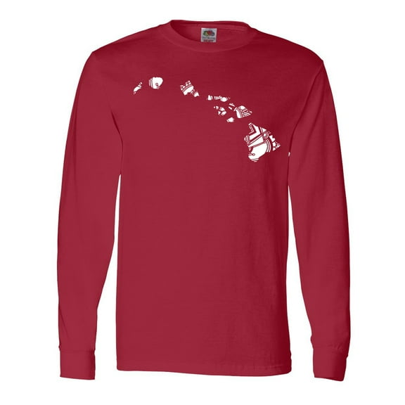 Inktastic Hawaii Silhouette Mandala Long Sleeve T-Shirt