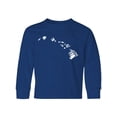 thumbnail image 1 of Inktastic Hawaii Silhouette Mandala Long Sleeve Youth T-Shirt, 1 of 5