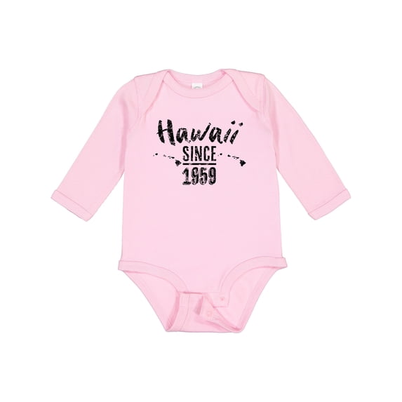 Inktastic Hawaii Since 1959 Boys or Girls Long Sleeve Baby Bodysuit