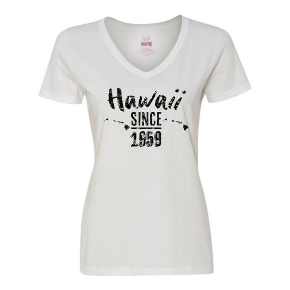 Inktastic Hawaii Since 1959 Women's V-Neck T-Shirt
