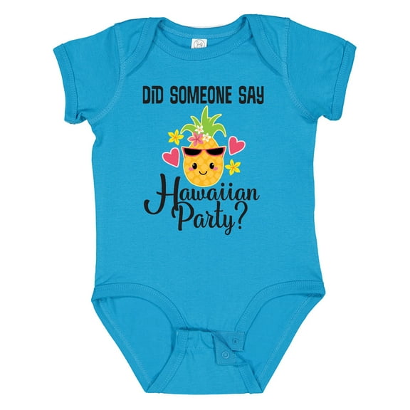 Inktastic Hawaiian Party Pineapple Girls Baby Bodysuit