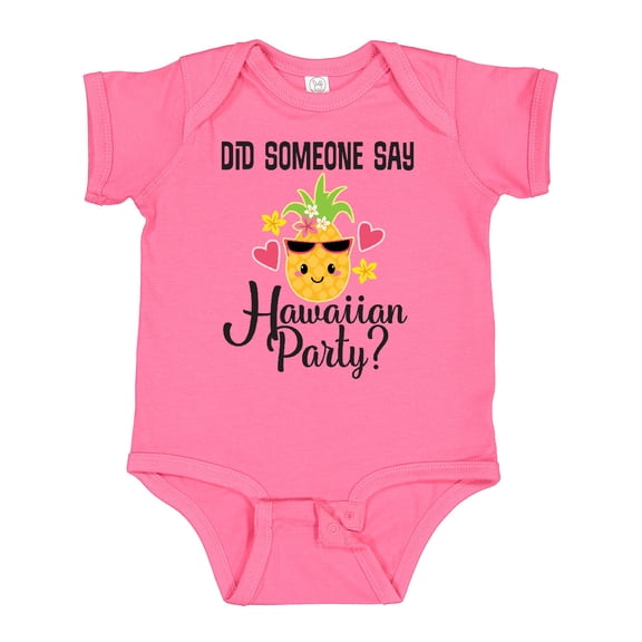 Inktastic Hawaiian Party Pineapple Girls Baby Bodysuit