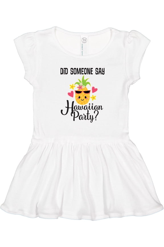 Hawaiian Party Pineapple Girls Toddler Dress