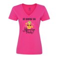 thumbnail image 1 of Inktastic Hawaiian Party Pineapple Women's V-Neck T-Shirt, 1 of 5