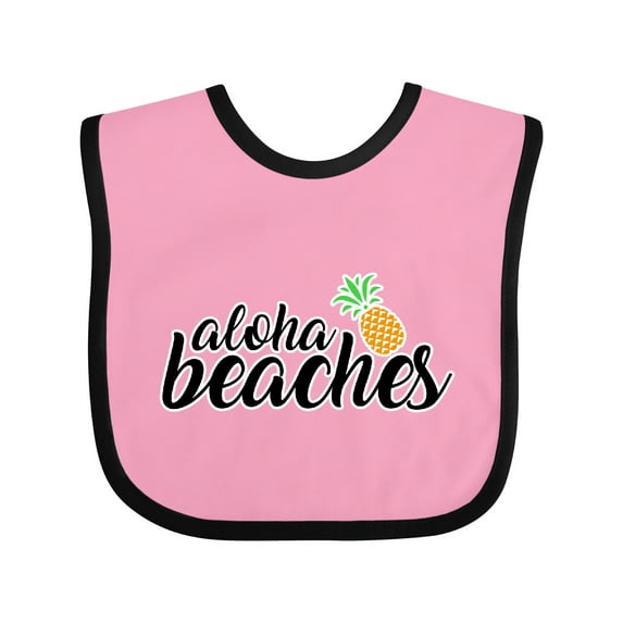 Inktastic Hawaiian Pineapple Aloha Beaches Boys or Girls Baby Bib