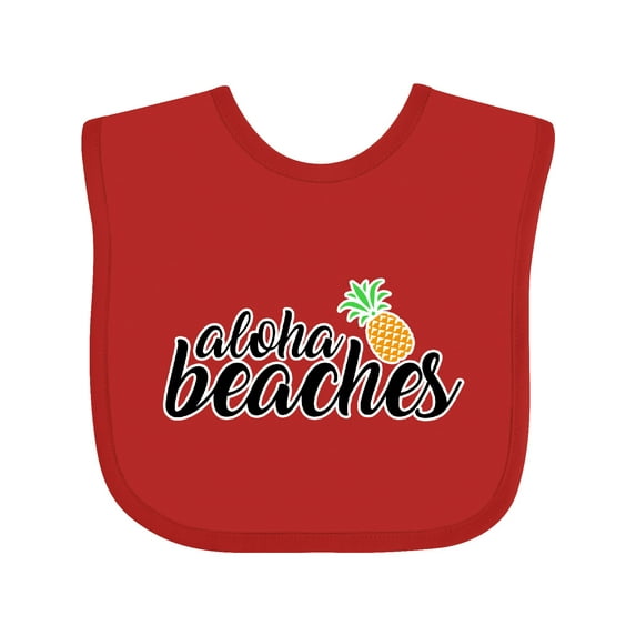 Inktastic Hawaiian Pineapple Aloha Beaches Boys or Girls Baby Bib
