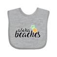 thumbnail image 1 of Inktastic Hawaiian Pineapple Aloha Beaches Boys or Girls Baby Bib, 1 of 4