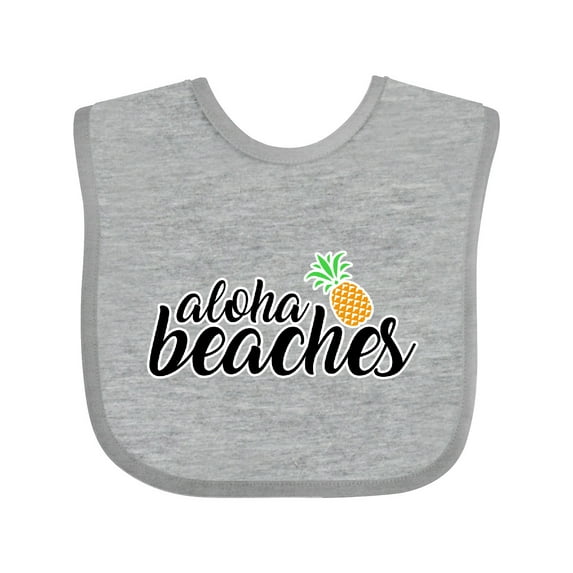 Inktastic Hawaiian Pineapple Aloha Beaches Boys or Girls Baby Bib