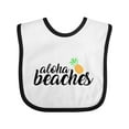 thumbnail image 1 of Inktastic Hawaiian Pineapple Aloha Beaches Boys or Girls Baby Bib, 1 of 4