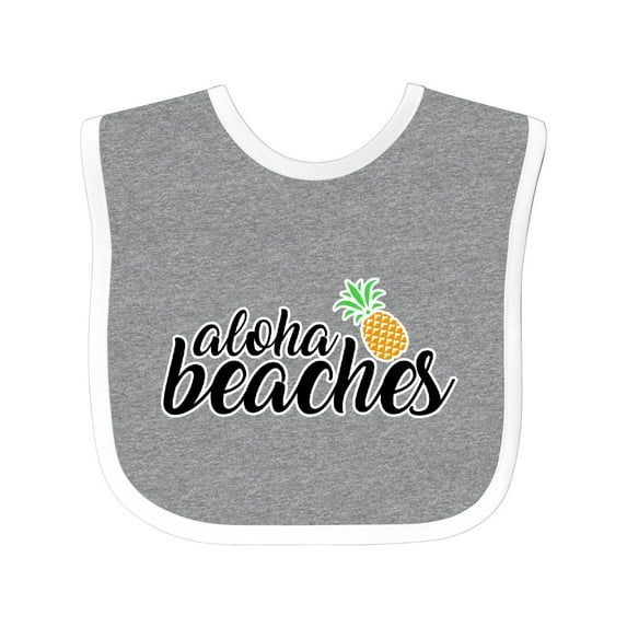 Inktastic Hawaiian Pineapple Aloha Beaches Boys or Girls Baby Bib
