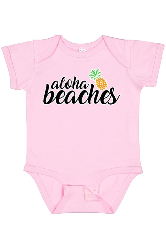 Hawaiian Pineapple Aloha Beaches Boys or Girls Baby Bodysuit