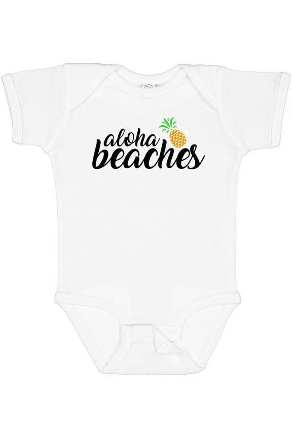 Hawaiian Pineapple Aloha Beaches Boys or Girls Baby Bodysuit