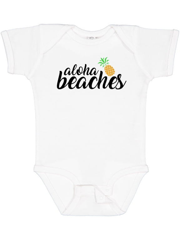 Hawaiian Pineapple Aloha Beaches Boys or Girls Baby Bodysuit