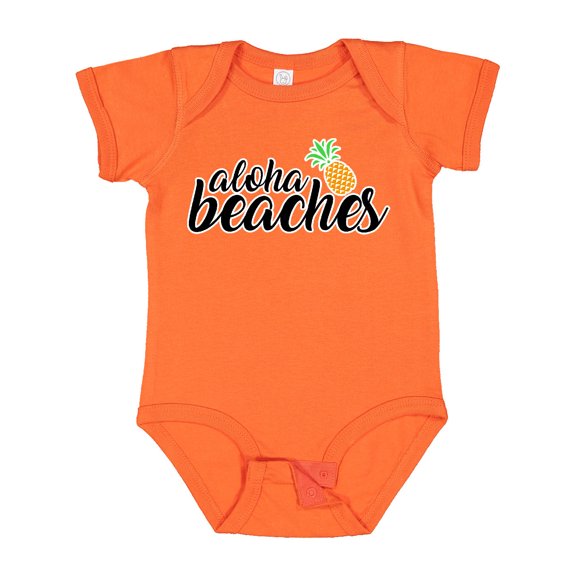 Inktastic Hawaiian Pineapple Aloha Beaches Boys or Girls Baby Bodysuit