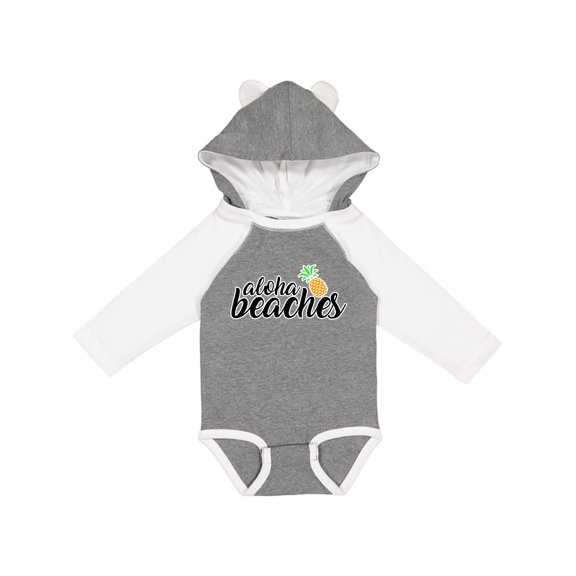 Inktastic Hawaiian Pineapple Aloha Beaches Boys or Girls Long Sleeve Baby Bodysuit
