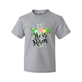 thumbnail image 1 of Inktastic He Is Risen Floral Print Cross with Beautiful Flowers Youth T-Shirt, 1 of 5