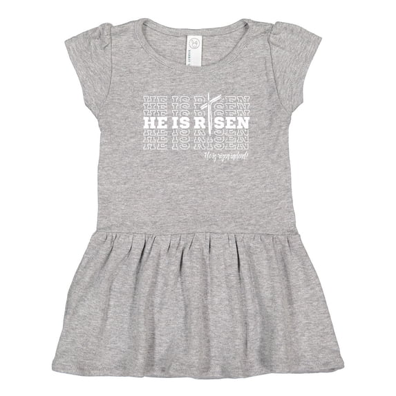 Inktastic He Is Risen Mirror Words Girls Toddler Dress