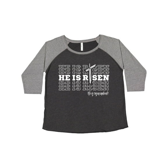 Inktastic He Is Risen Mirror Words Women's Plus Size T-Shirt