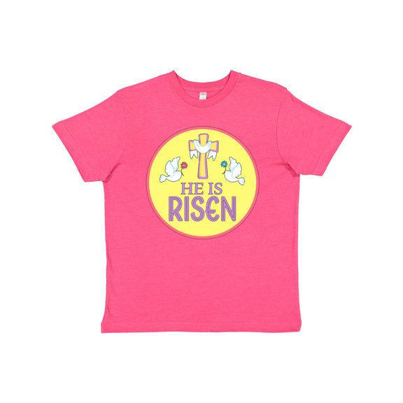 Inktastic He Is Risen for Easter Youth T-Shirt