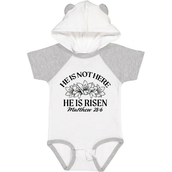 Inktastic He is Not Here; He is Risen Boys or Girls Baby Bodysuit