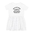 thumbnail image 1 of Inktastic He is Not Here; He is Risen Girls Toddler Dress, 1 of 5