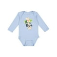thumbnail image 1 of Inktastic He is Risen Cross with Script and Flowers Boys or Girls Long Sleeve Baby Bodysuit, 1 of 5