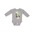 thumbnail image 1 of Inktastic He is Risen Cross with Script and Flowers Boys or Girls Long Sleeve Baby Bodysuit, 1 of 5