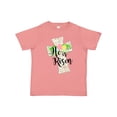 thumbnail image 1 of Inktastic He is Risen Cross with Script and Flowers Boys or Girls Toddler T-Shirt, 1 of 5