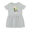 thumbnail image 1 of Inktastic He is Risen Cross with Script and Flowers Girls Toddler Dress, 1 of 5