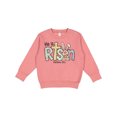 thumbnail image 1 of Inktastic He is Risen Easter Bunny Cross Toddler Sweatshirt, 1 of 4