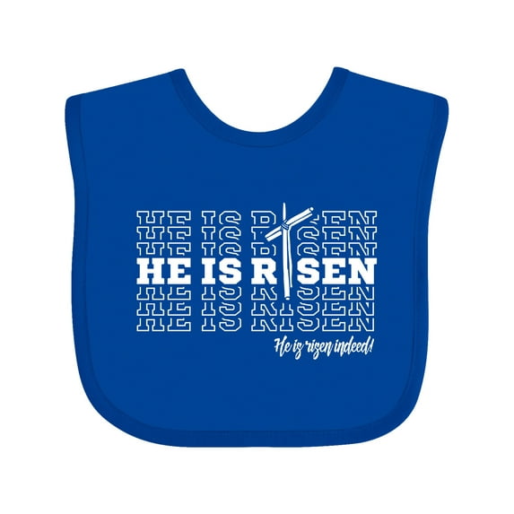 Inktastic He is Risen Mirror Words Boys or Girls Baby Bib