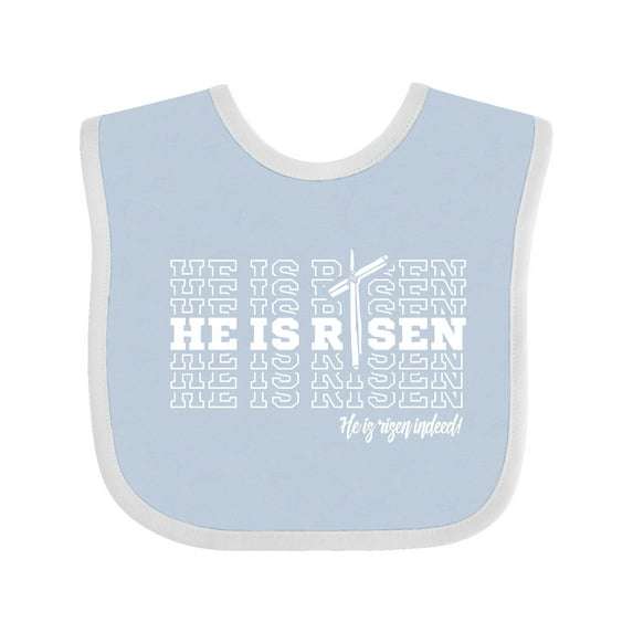 Inktastic He is Risen Mirror Words Boys or Girls Baby Bib