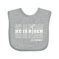 thumbnail image 1 of Inktastic He is Risen Mirror Words Boys or Girls Baby Bib, 1 of 4