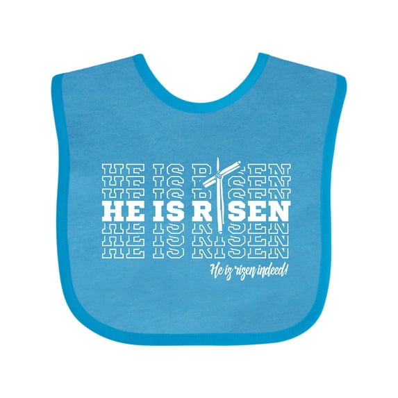 Inktastic He is Risen Mirror Words Boys or Girls Baby Bib