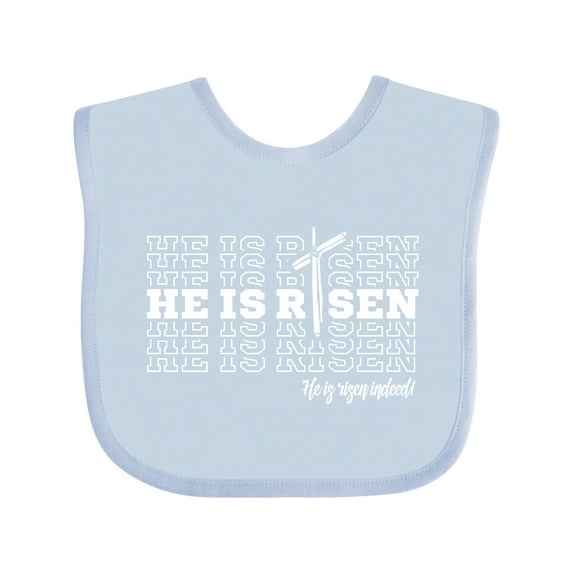 Inktastic He is Risen Mirror Words Boys or Girls Baby Bib