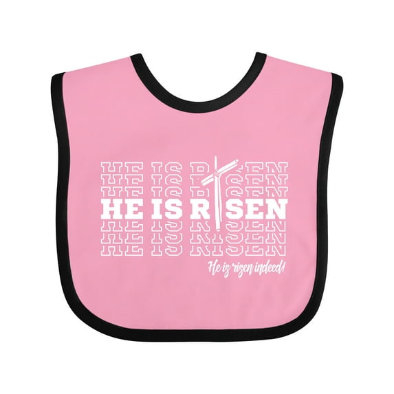 Inktastic He is Risen Mirror Words Boys or Girls Baby Bib