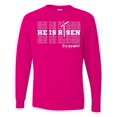 thumbnail image 1 of Inktastic He is Risen Mirror Words Long Sleeve T-Shirt, 1 of 5
