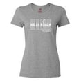 thumbnail image 1 of Inktastic He is Risen Mirror Words Women's T-Shirt, 1 of 5