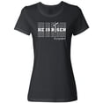 thumbnail image 1 of Inktastic He is Risen Mirror Words Women's T-Shirt, 1 of 5
