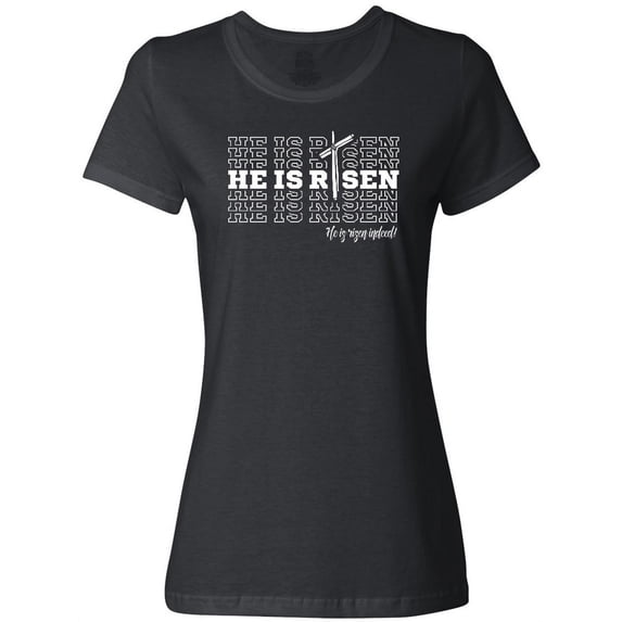 Inktastic He is Risen Mirror Words Women's T-Shirt