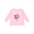 thumbnail image 1 of Inktastic He is Risen Pink Plaid Cross Boys or Girls Long Sleeve Toddler T-Shirt, 1 of 5