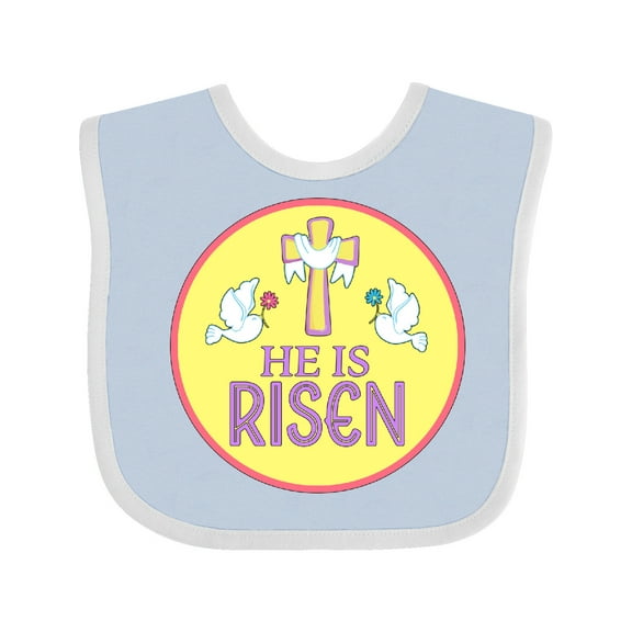 Inktastic He is Risen for Easter Boys or Girls Baby Bib