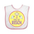 thumbnail image 1 of Inktastic He is Risen for Easter Boys or Girls Baby Bib, 1 of 4