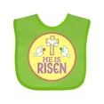thumbnail image 1 of Inktastic He is Risen for Easter Boys or Girls Baby Bib, 1 of 4
