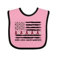 thumbnail image 1 of Inktastic Head and Neck Cancer Awareness- Flag and Ribbon Boys or Girls Baby Bib, 1 of 4