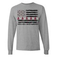 thumbnail image 1 of Inktastic Head and Neck Cancer Awareness Flag and Ribbon Long Sleeve T-Shirt, 1 of 5
