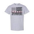thumbnail image 1 of Inktastic Head and Neck Cancer Awareness Flag and Ribbon T-Shirt, 1 of 5