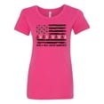 thumbnail image 1 of Inktastic Head and Neck Cancer Awareness Flag and Ribbon Women's T-Shirt, 1 of 5