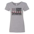thumbnail image 1 of Inktastic Head and Neck Cancer Awareness Flag and Ribbon Women's T-Shirt, 1 of 5