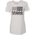 thumbnail image 1 of Inktastic Head and Neck Cancer Awareness Flag and Ribbon Women's T-Shirt, 1 of 5